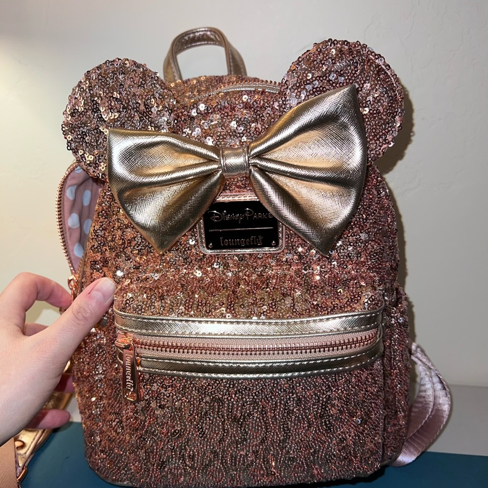 Rose gold Disney Loungefly